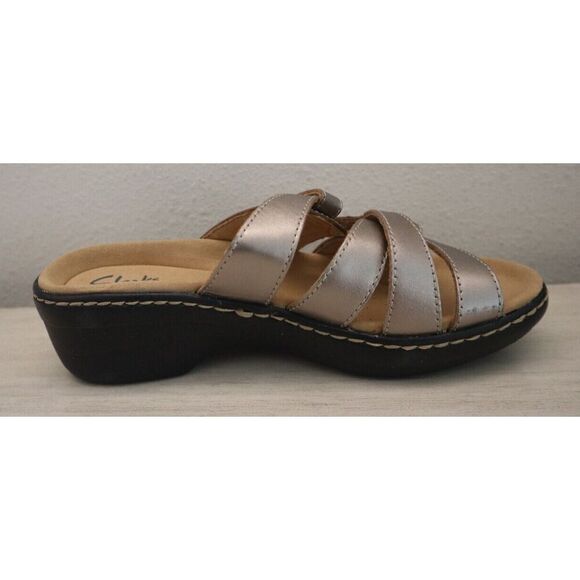 Clarks 26158230-4035 Women's Sz 6M Metallic Leather Merliah Karli Sandals - Picture 6 of 11